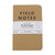 Field Notes Original Kraft Ruled Paper Three-Pack Memo Books