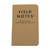 Field Notes Original Kraft Ruled Paper Three-Pack Memo Books