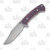 Hinderer Ranch Bowie Knife Burgundy Micarta K605RS0BM