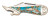 Rough Ryder Turquoise and Amber Small Lady Leg Folding Knife RR2002