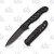 All Black Small Drop Point Linerlock Folding Knife