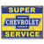 Desperate Enterprises Chevrolet Super Service Tin Sign