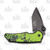 Dark Side Blades Skull Folder Green
