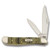 Case XX Tree Rings Yellow Delrin Peanut Folding Knife CA80030TR
