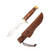 Puma SGB Buffalo Hunter Fixed Blade Stacked Leather Wrapped Hunting Knife 