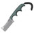 CRKT Minimalist Fixed Blade Neck Knife Green G10 2.13in Stonewash Cleaver CR2383