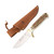 Puma SGB Elk Hunter Fixed Blade Knife 4.2in Plain POM Commando Stag Leather Sheath 