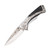 Frost Sharps Cutlery Fancy Black Swirls on Blade Linerlock