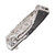 Frost Sharps Cutlery Fancy Black Curves on Blade Folding Knife