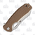 Honey Badger Large Wharncleaver Folding Knife Tan