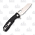 Honey Badger Med Wharncleaver Flipper Knife Black 3.19in Satin Blade