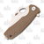 Honey Badger Knives Small Claw Folding Knife Tan FRN 2.75in Satin Blade
