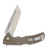 Cold Steel Code 4 Folding Knife Gunmetal Gray 3.5in Plain Satin Tanto CS58PT
