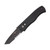 ProTech Emerson CQC7 Automatic Knife Partially Serrated Black Tanto/Black Aluminum AUPTE7T04