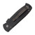 ProTech Emerson CQC7 Automatic Knife Partially Serrated Black Tanto/Black Aluminum AUPTE7T04