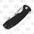 Honey Badger Large Hook Flipper Black 3.63in Plain Satin Blade