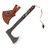 Condor Tool and Knife Blue River Tomahawk 1075/Walnut and Reconstituted Turquoise Stone with Leather Sheath CTK2826HC