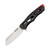 Bear & Son BE23 Red – Black 3 Inch Plain Modified Wharncliffe