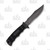 SOG Seal Pup 4.75in Black Clip Point Partially Serrated Fixed Blade