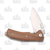 LionSteel KUR ST Wood Santos Wood Handles Stone Washed Blade