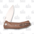 LionSteel KUR ST Wood Santos Wood Handles Stone Washed Blade