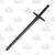 42" Black Polypropylene Practice Sword