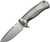 LionSteel SR11 Folding Knife Gray 3.7in Plain Satin Drop Point 1