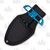 Wartech Push Dagger Blue 1.5 Inch Plain Blue Anodized Dagger in Sheath 1