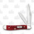 Case Pocket Worn Old Red Jigged Bone Peanut Folding Knife