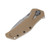 Zero Tolerance 0308 Folding Knife Coyote Tan 3.75in Plain SW Drop Point ZT0308