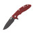 Hinderer XM-18 Red – Battle Black 3.5in Plain Battle Black Spear Point