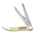 Case XX Knives Folding Knife 3.12in Plain Edge Yellow Folding Fishing Knife