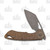 Olamic Cutlery Whippersnapper Sheepsfoot Rocks Bronze Stonewash 257S