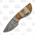 Szco Wild Stag Stubby Skinner Knife 2.5 Inch Plain Drop Point 1