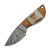 Szco Wild Stag Stubby Skinner Knife 2.5 Inch Plain Drop Point