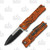 Orange Camo Linerlock Folding  Knife