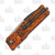 Orange Camo Linerlock Folding  Knife 300513OC