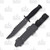 Tac Xtreme Falcon Fixed Blade Black Rubber