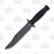 Tac Xtreme Falcon Fixed Blade Black Rubber