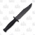Tac Xtreme Falcon Fixed Blade Black Rubber
