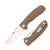 Honey Badger Knives Medium Drop Point - Tan FRN - D2 Satin Blade 3.19in