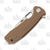 Honey Badger Knives Medium Drop Point - Tan FRN - D2 Satin Blade 3.19in