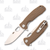 Honey Badger Knives Medium Drop Point - Tan FRN - D2 Satin Blade 3.19in