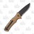 Boker Plus Strike Automatic Knife Partially Serrated Tan