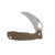 Honey Badger Claw Large Tan Serrated Flipper Linerlock HB1112