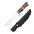 Frost Cutlery Sharps Cutlery Brown Pakkawood Fancy Bowie Fixed Blade