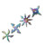 Rainbow Throwing Stars 4 Piece Set DBRC1074R