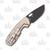 Viper Knives Odino Folding Knife Titanium 3in Black PVD Drop Point Blade
