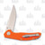 Viper Orso Folding Orange G-10 3.40In. Stonewash M390 Drop Point. back