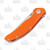 Viper Orso Folding Orange G-10 3.40In. Stonewash M390 Drop Point. front closed